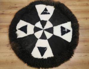 Fårskinn - Runda mattor - eco-carpet-adam-leather