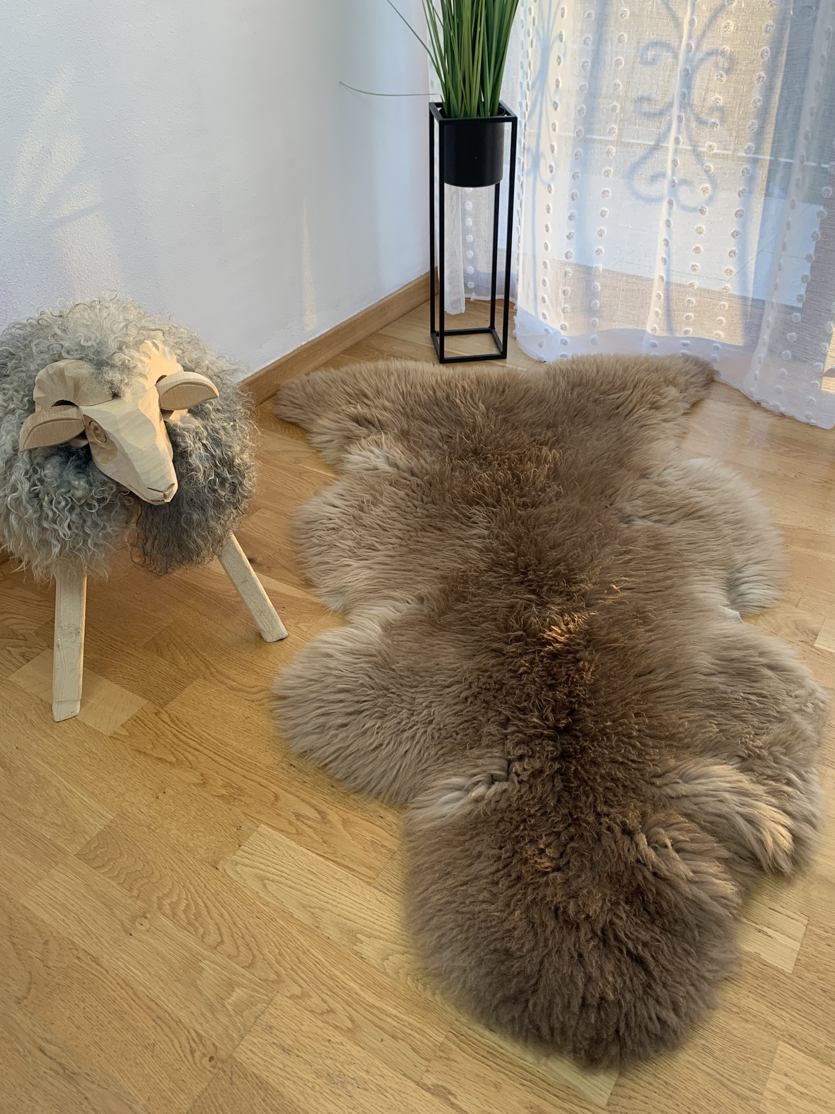 Fårskinn -  Fårskinn - hollandbrown