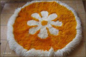 Fårskinn - Runda mattor - peachy-round-carpets-sheepskinclimage1920x1080-100