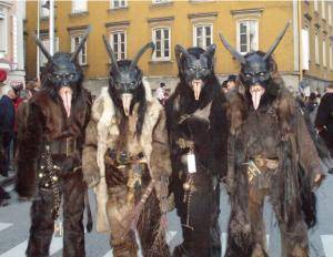 Fårskinn - Långhårigt fårskinn till Krampus kostym - krampussederoberndorfersalzachteufel