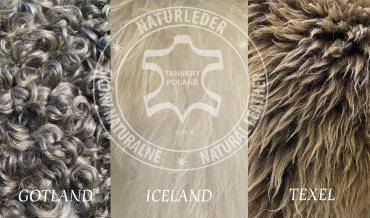 Fårskinn - STORA EUROPEISKA NATURLIGA FÅRSKINN MED LÅNGT HÅR