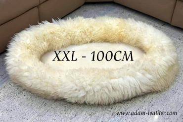Fårskinn - Fårskinnssängar för stora hundar - upp till 100 cm!