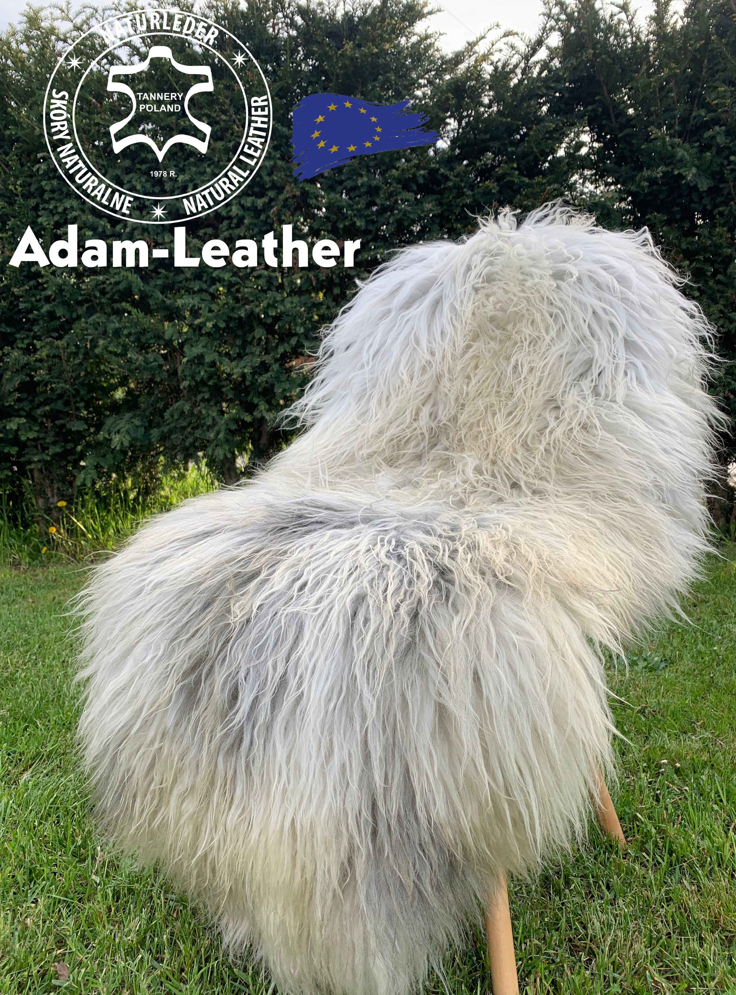Fårskinn - Naturligtvis från Adam Leather!