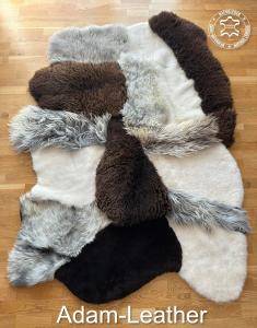 Fårskinn - Patchwork fårskinnsmatta från Adam-Leather 